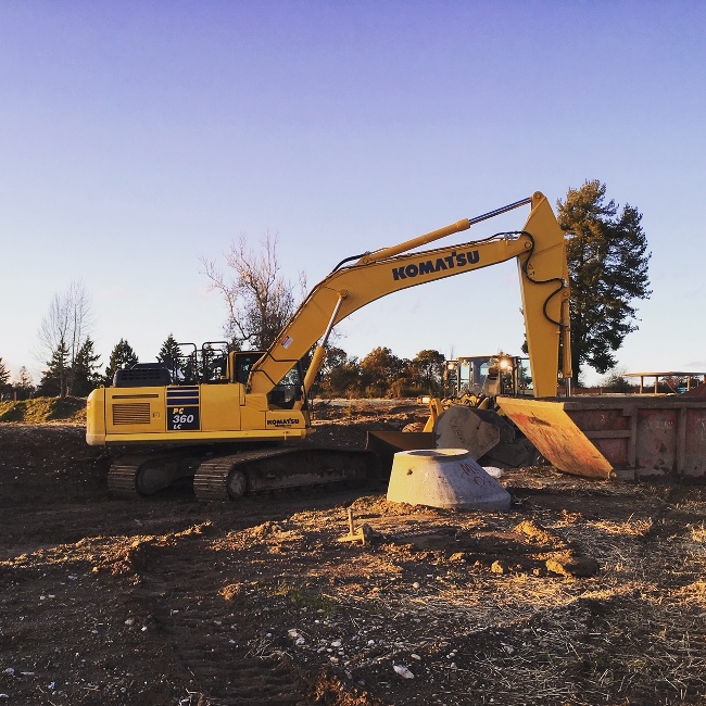 Commercial Site Development - Road Building, Sewer, Water and Storm Drainage